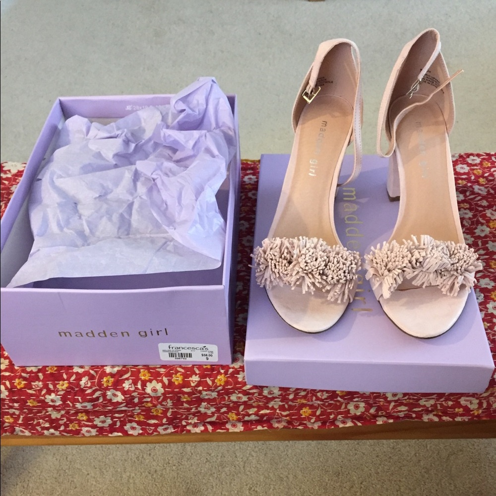 Madden Girl light pink heels